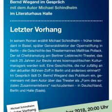 Bernd, Buch und Bürger. Zu Gast Michael Schindhelm